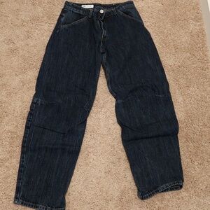 Zara Women's Dark Loose Jeans Size 6